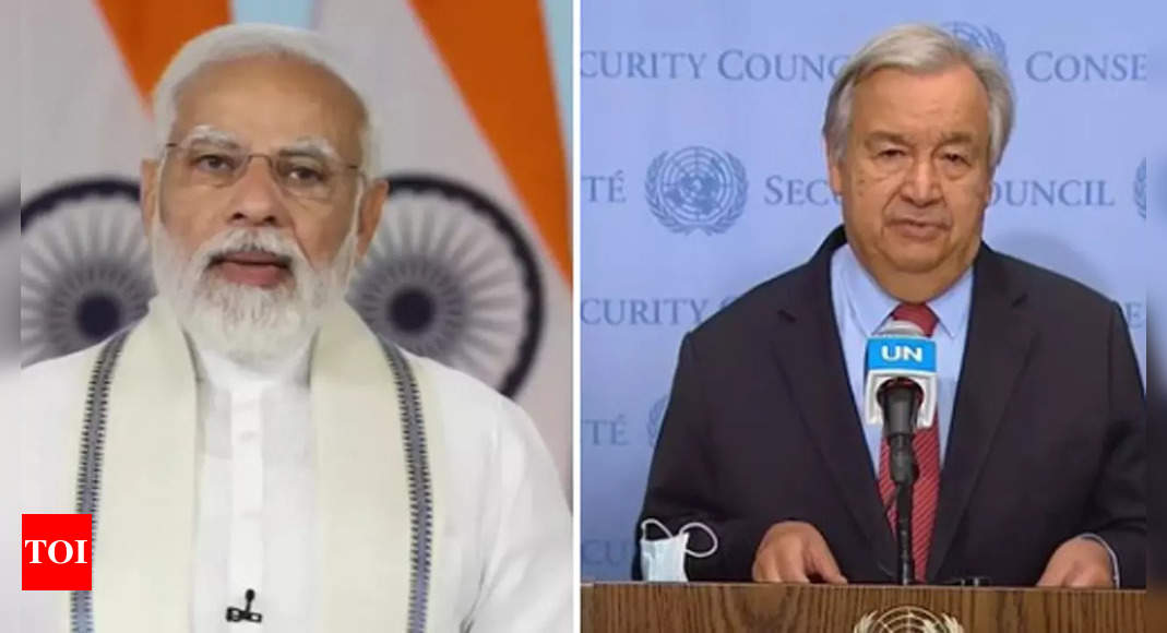 PM Modi speaks with UN secretary general; calls for speedy probe into attack on peacekeepers in Congo | India News – Times of India