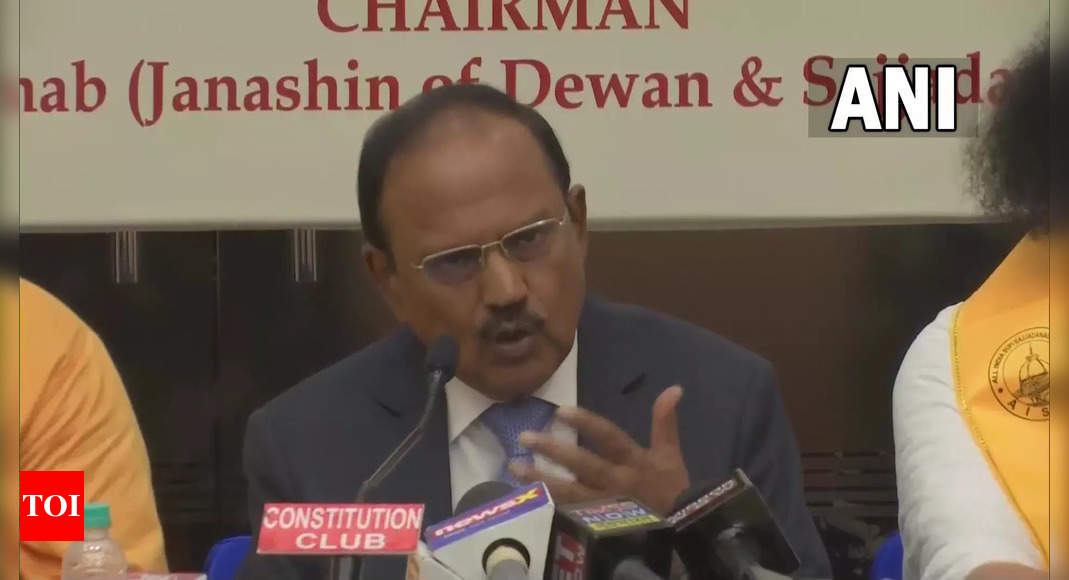 Some people creating conflict in name of religion, ideology: NSA Doval | India News – Times of India