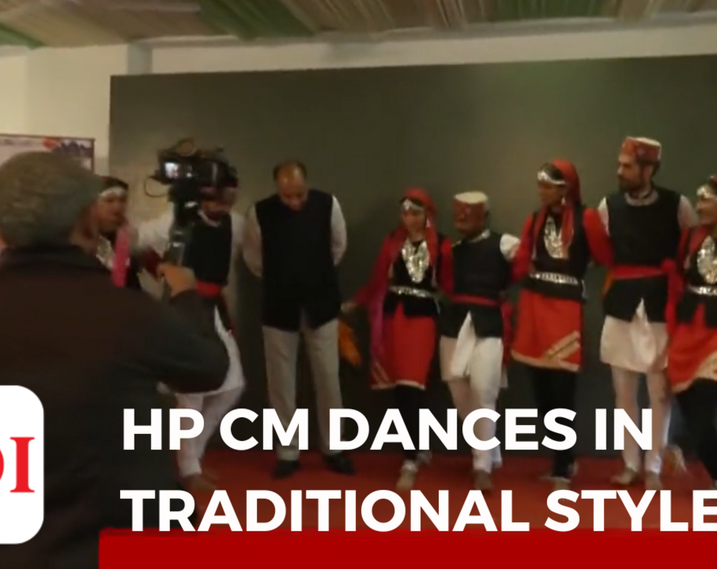 
Himachal CM performs traditional dance at Mandi
