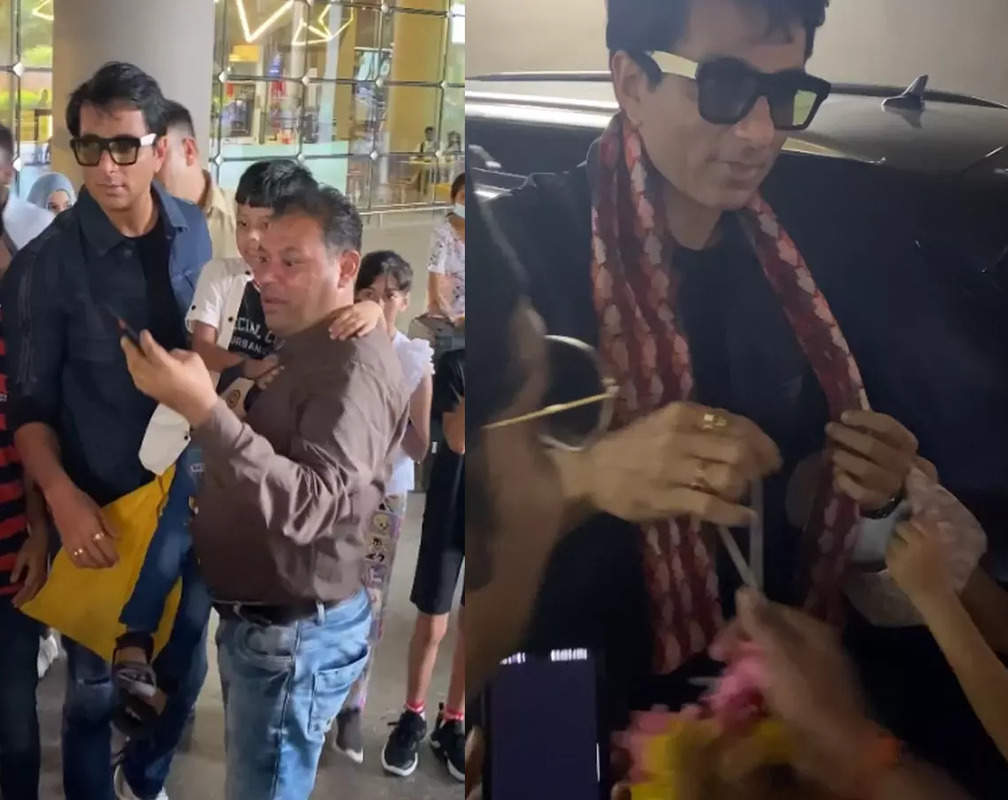 
Fans shower birthday boy Sonu Sood with best wishes and gifts at airport

