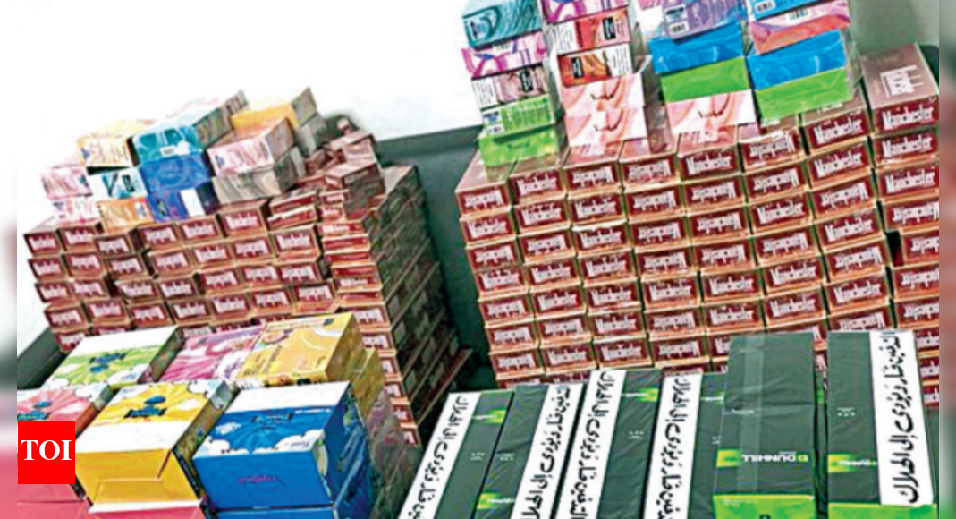 Big cigarette haul at Hyderabad airport, conduits in Sharjah flight