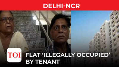 Flat ‘illegally occupied’ by tenant in Noida Extension, elderly couple stages dharna on stairs