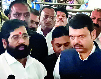 Shinde, Fadnavis Draw Flak For Not Expanding Cabinet | - Times Of India