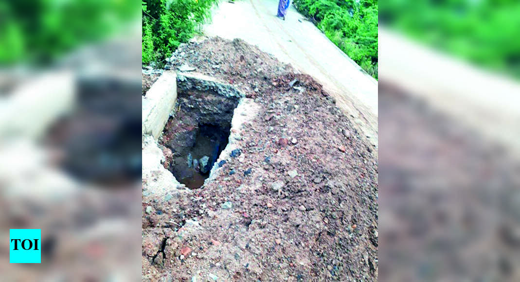 Lingam Nagar Residents Seek Restoration Of Damaged Roads In Lingam