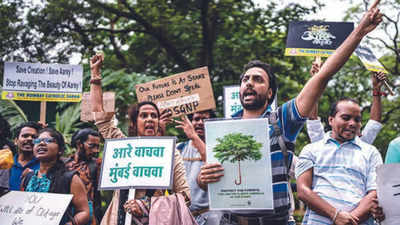 Mumbai: Greens protest at Picnic Point to 'Save Aarey'