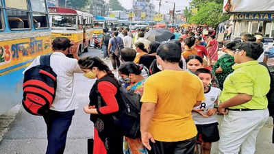 Bus operators return to normal as educational institutes start regular functioning in Kolkata