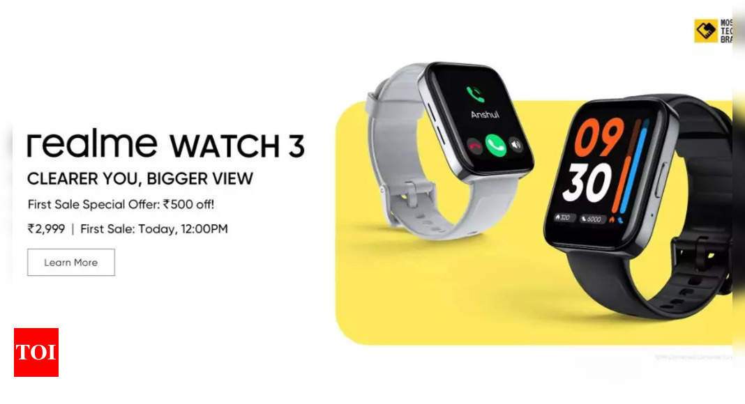 Realme Watch 3 to go on sale today: Price, offers and more
