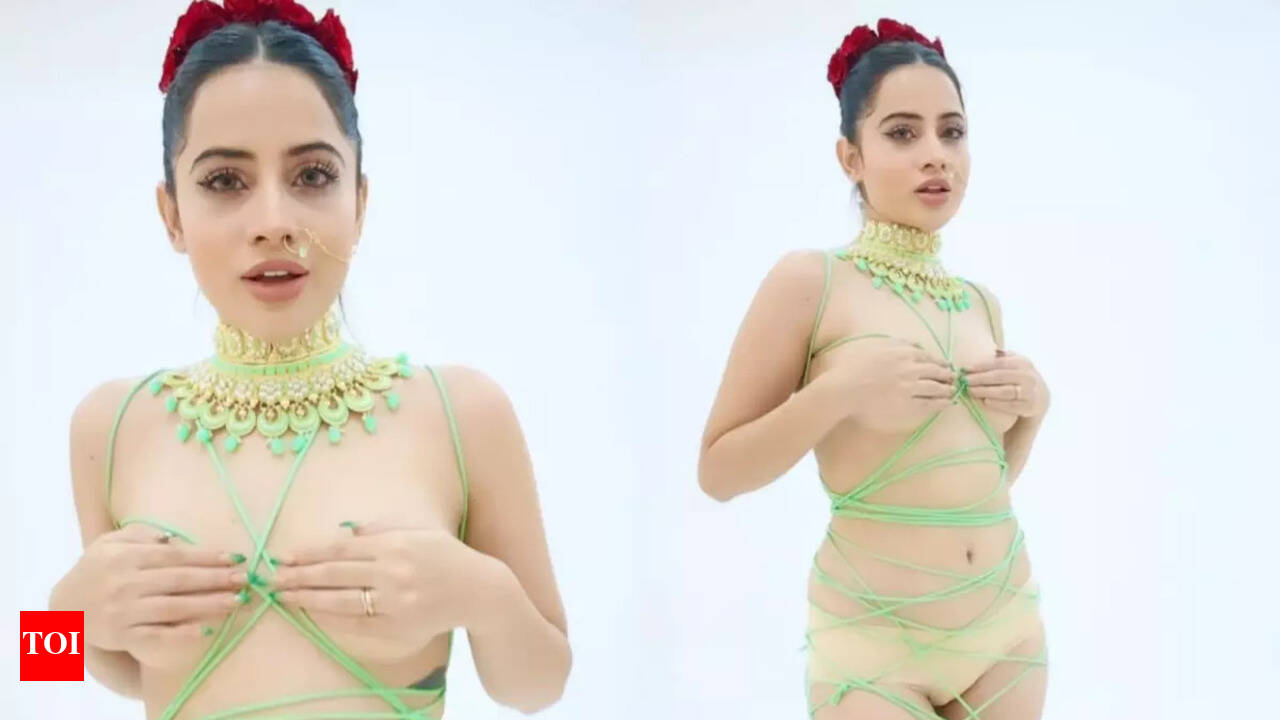 Urfi Javed receives flak for covering her breasts with hands in semi nude  video - The Times of India
