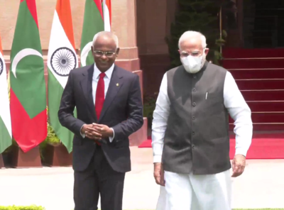 Maldives president Ibrahim Mohamed Solih meets PM Modi in New Delhi