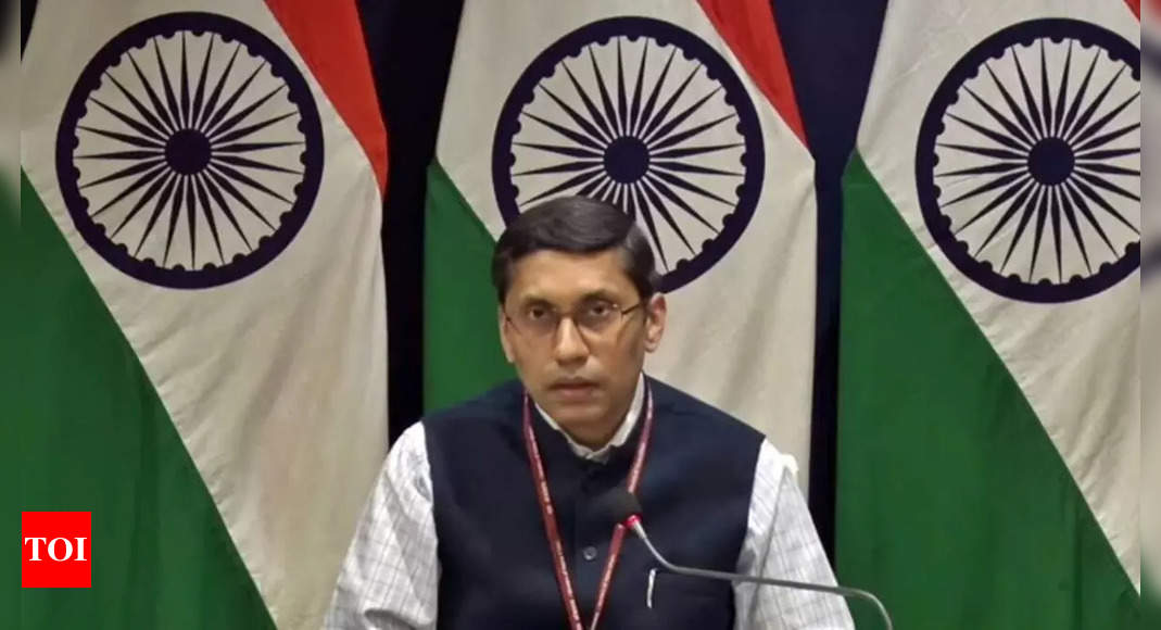 ‘India Out’ campaign in Maldives based on “misinformation and false propaganda”: MEA | India News – Times of India