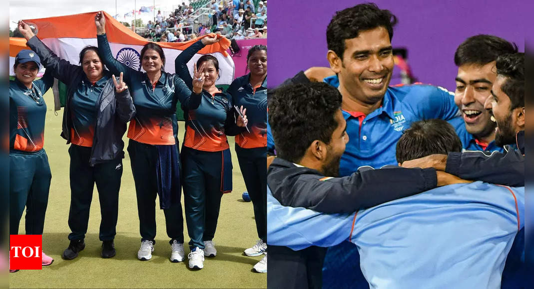CWG 2022: Gold medals in lawn bowls and table tennis headline Day 5 for India | Commonwealth Games 2022 News – Times of India
