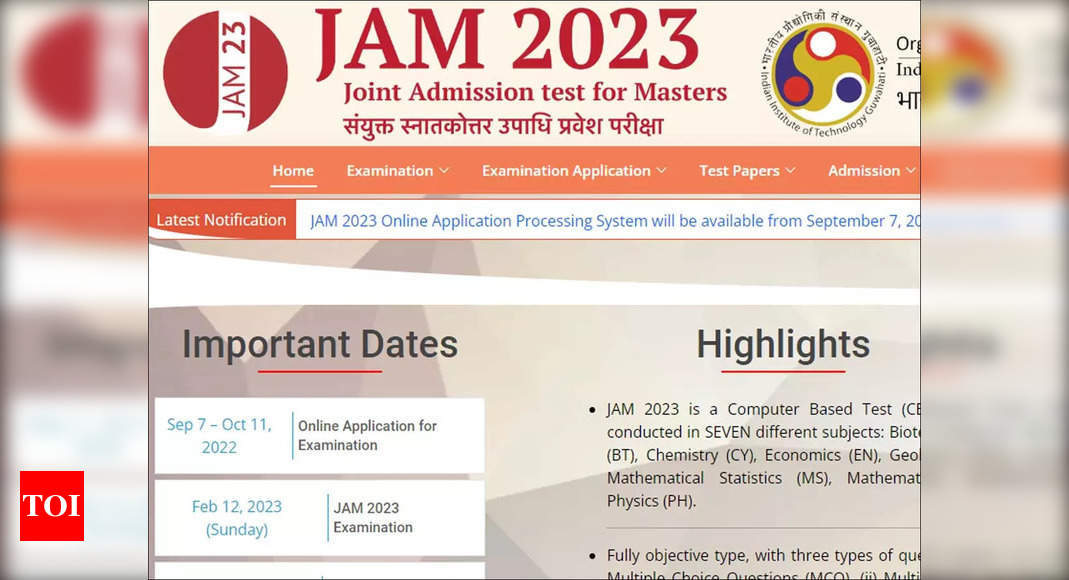 IIT Joint Admission Test for Masters (JAM): Check Exam Date, Mode of Exam,  Fee and Other Details Here