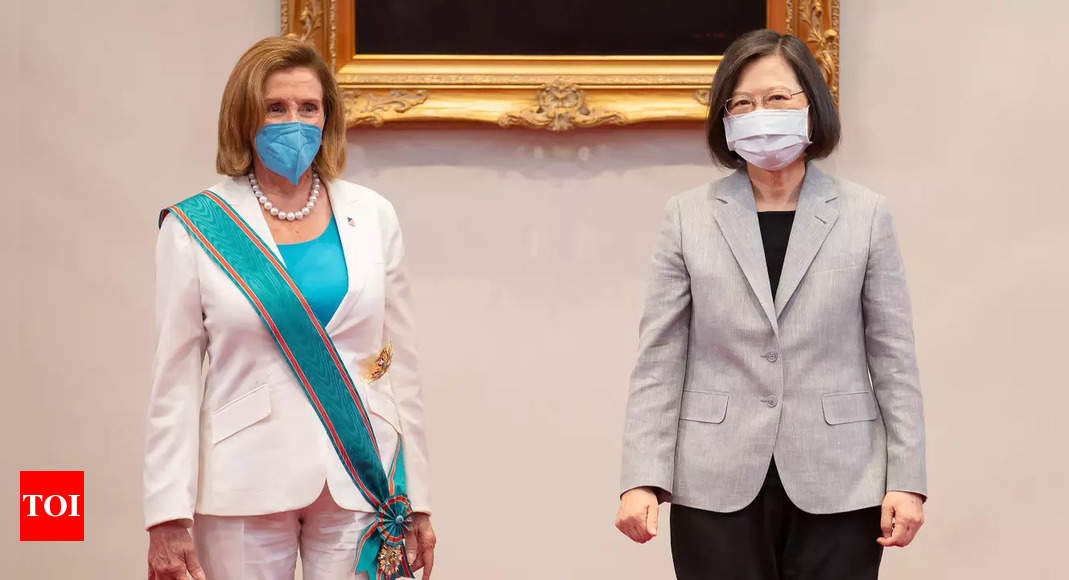 US wants Taiwan to have freedom with security: Nancy Pelosi – Times of India