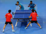 CWG 2022: Indian men's table tennis defeats Singapore to win gold, see pictures from Birmingham