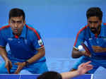 CWG 2022: Indian men's table tennis defeats Singapore to win gold, see pictures from Birmingham