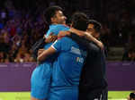 CWG 2022: Indian men's table tennis defeats Singapore to win gold, see pictures from Birmingham