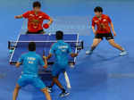 CWG 2022: Indian men's table tennis defeats Singapore to win gold, see pictures from Birmingham