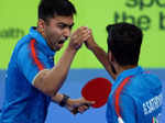 CWG 2022: Indian men's table tennis defeats Singapore to win gold, see pictures from Birmingham