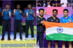 CWG 2022: Indian men's table tennis team defeats Singapore to win gold, see pictures from Birmingham