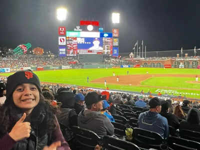 Mithila Palkar: Loved watching my first baseball game in San Francisco!