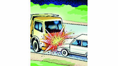 Indore: Truck rams into car; 1 killed, 4 injured