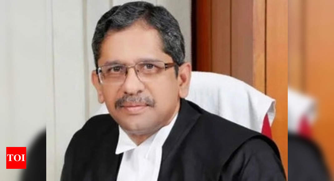 Centre seeks name of next CJI from Justice NV Ramana | India News – Times of India