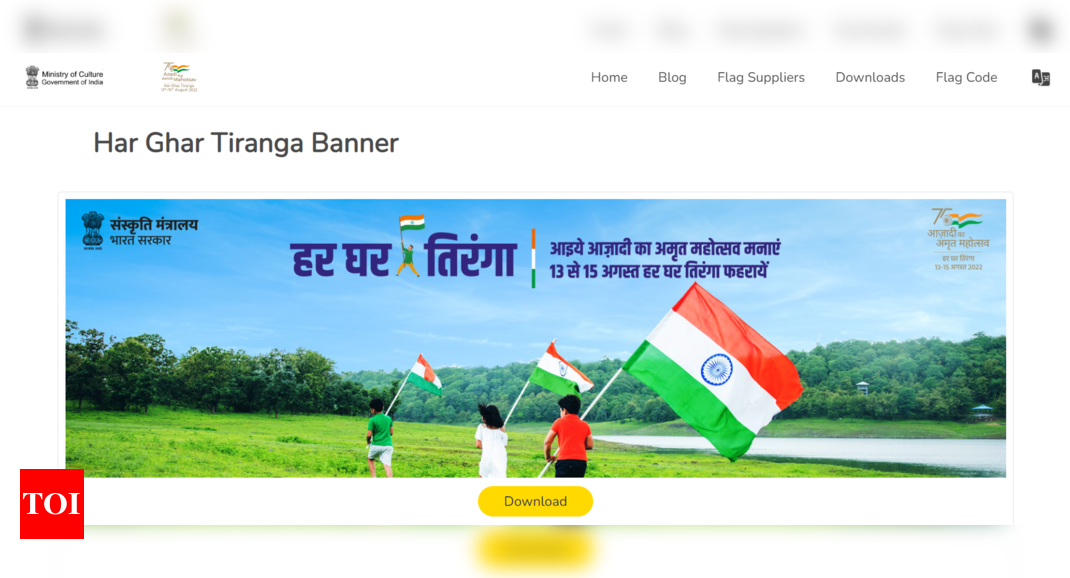 Har Ghar Tiranga: How to pin the national flag virtually and upload Tiranga selfie on the Har Ghar Tiranga website – Times of India