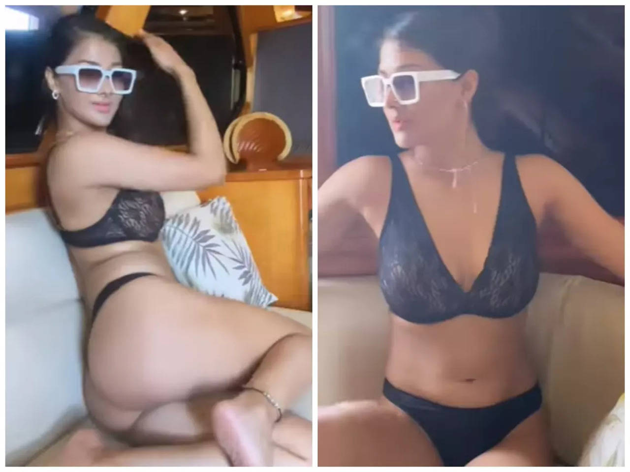 Watch Namrata Mallas lingerie video went viral on the internet Bhojpuri Movie News