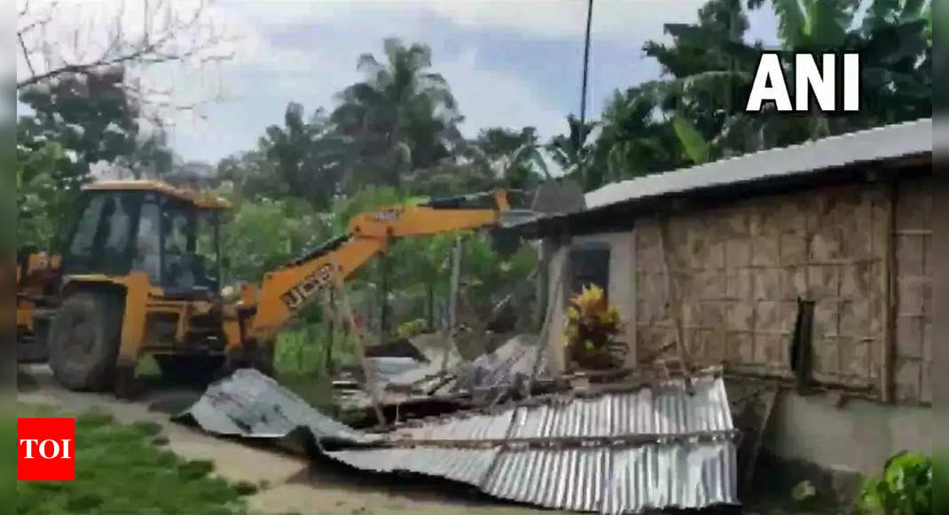 Bulldozer Demolishes Madrassa Run By Terror Accused In Assam | Guwahati ...