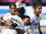 CWG 2022: India women's hockey team seals semifinal berth after 3-2 win against Canada, see pictures from the thrilling match