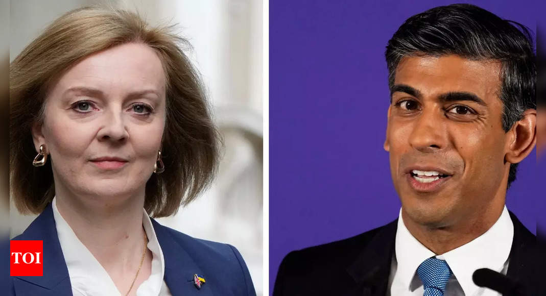 Second survey shows Liz Truss ahead of Rishi Sunak in UK PM race – Times of India