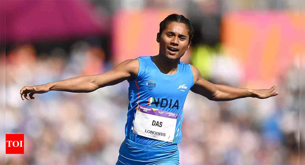 CWG 2022: Hima Das wins in heat to qualify for 200m semi-finals | Commonwealth Games 2022 News – Times of India