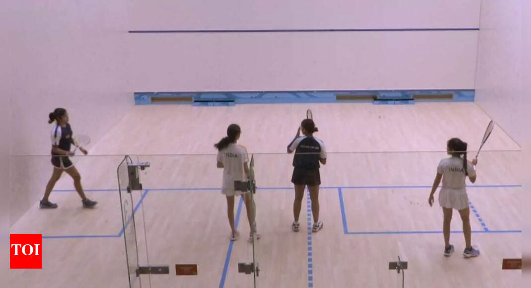 CWG Squash Sunayna KuruvillaAnahat Singh team makes prequarters