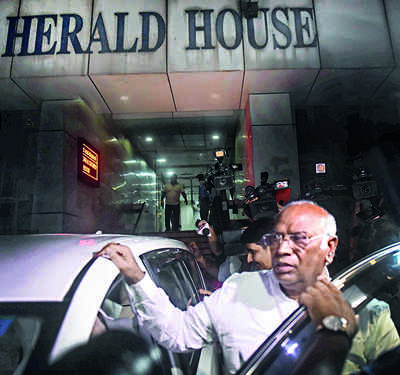 Enforcement Directorate quizzes Kharge amid protests in Parliament, outside