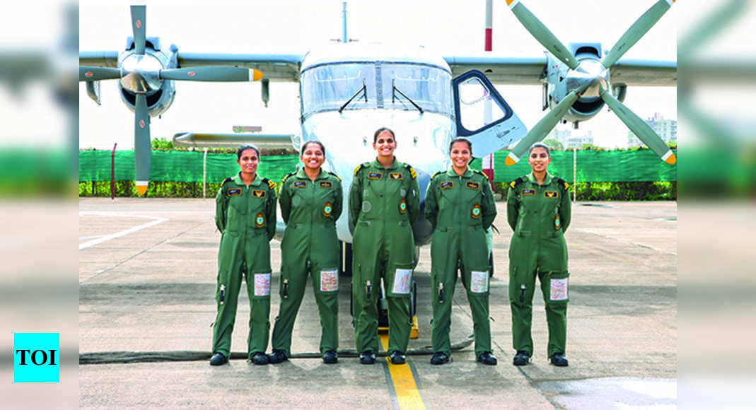 In a 1st, air reconnaissance operation by all-woman Navy team | India News – Times of India