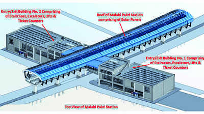 Design for Malahi Pakri metro stn ready