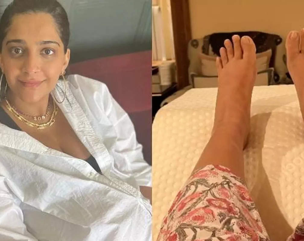 
Mommy-to-be Sonam Kapoor shares picture of her swollen feet, says ‘Pregnancy is not pretty sometimes’
