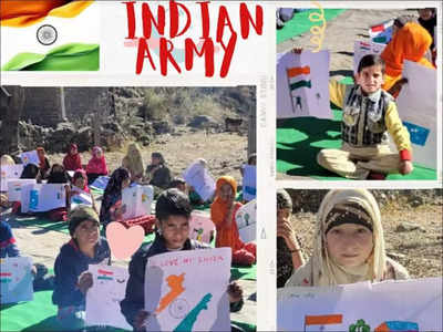 Indian@75: Army organises 'painting competition' for children in Ramban