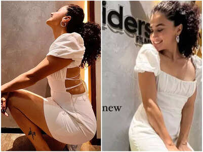 Taapsee steps into a NEW DEN with Pranjal