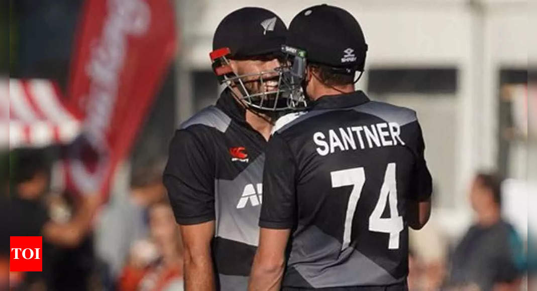 Skipper Santner leads New Zealand to T20 sweep against Dutch | Cricket News – Times of India