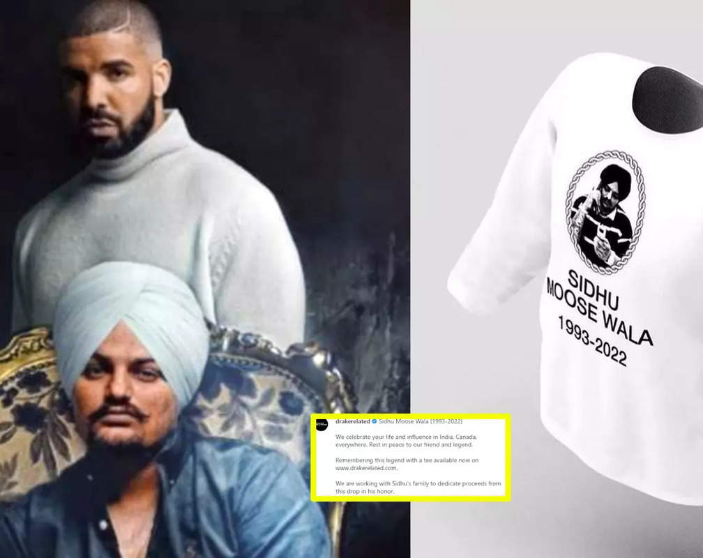 
Rapper-singer Drake launches T-shirts in memory of late Sidhu Moosewala, says 'We celebrate your life...'
