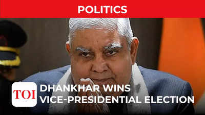 Vice-Presidential elections 2022: Jagdeep Dhankhar elected new vice president of India, defeats Opposition candidate Margaret Alva