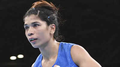 Nikhat Zareen. (AP Photo) banner img