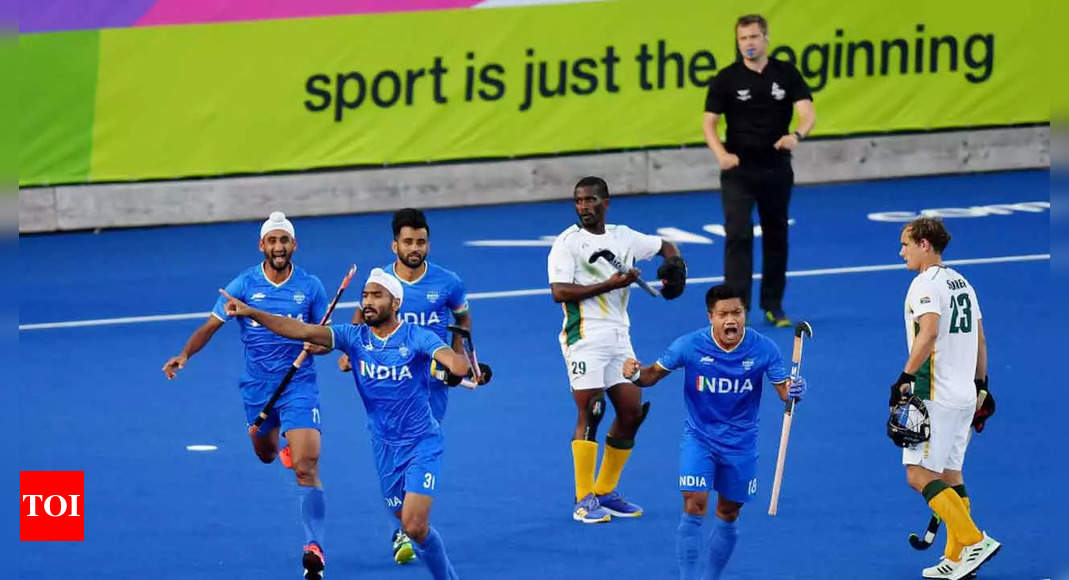 Indian men beat South Africa 3-2 to enter CWG hockey final | Commonwealth Games 2022 News – Times of India