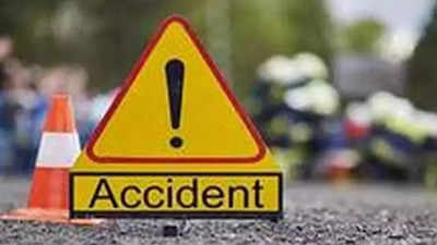 Mercedes runs over biker in Noida, driver escapes