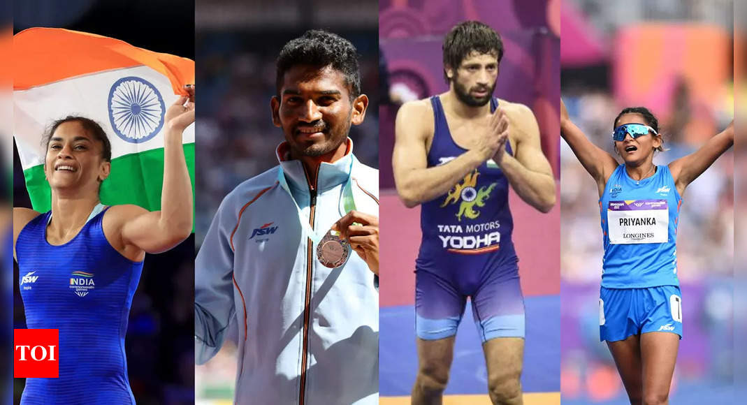 CWG 2022: ‘Gold’ rush in wrestling and historic silver medals in athletics headline India’s Day 9 show | Commonwealth Games 2022 News – Times of India