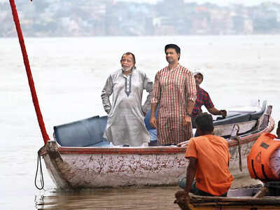 Mithun Chakraborty shoots for a Bengali film in Varanasi