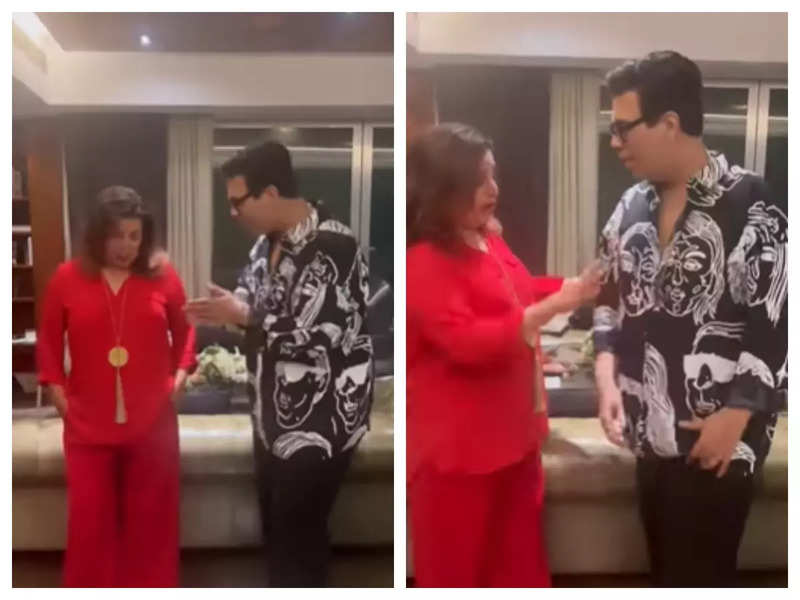 Farah Khan calls Karan Johar ‘multifaced’; he gives it back, ‘I am not partial otherwise I won't be talking to you' - watch