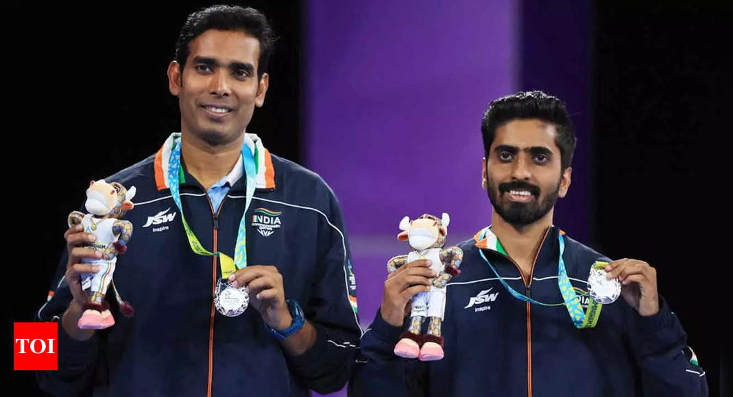 CWG 2022: Sharath-Sathiyan lose to familiar foes again, settle for silver in men’s doubles TT | Commonwealth Games 2022 News – Times of India