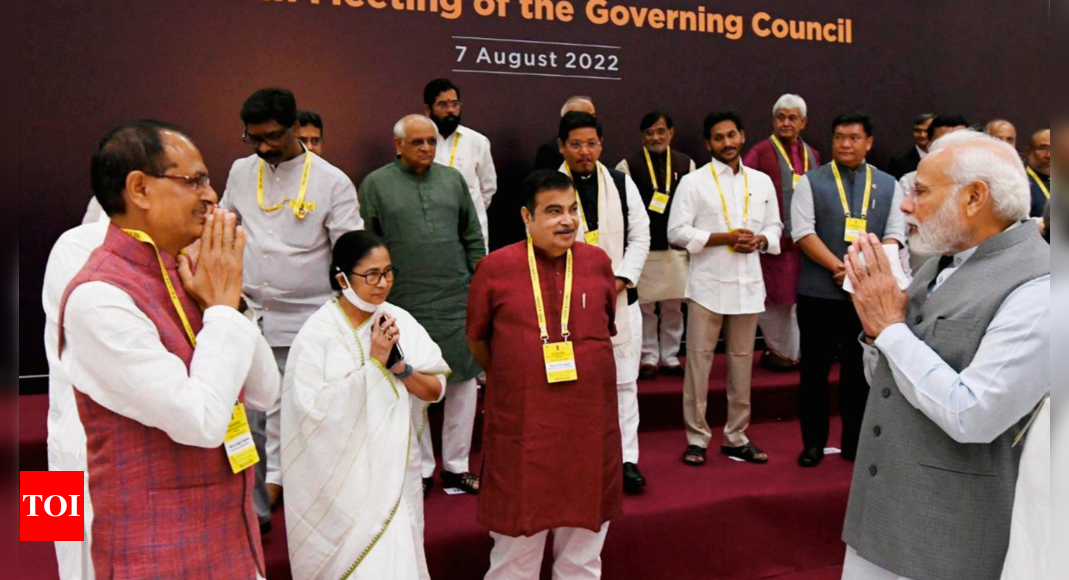 Centre should not force policies on states: Mamata at NITI Aayog meet | India News – Times of India